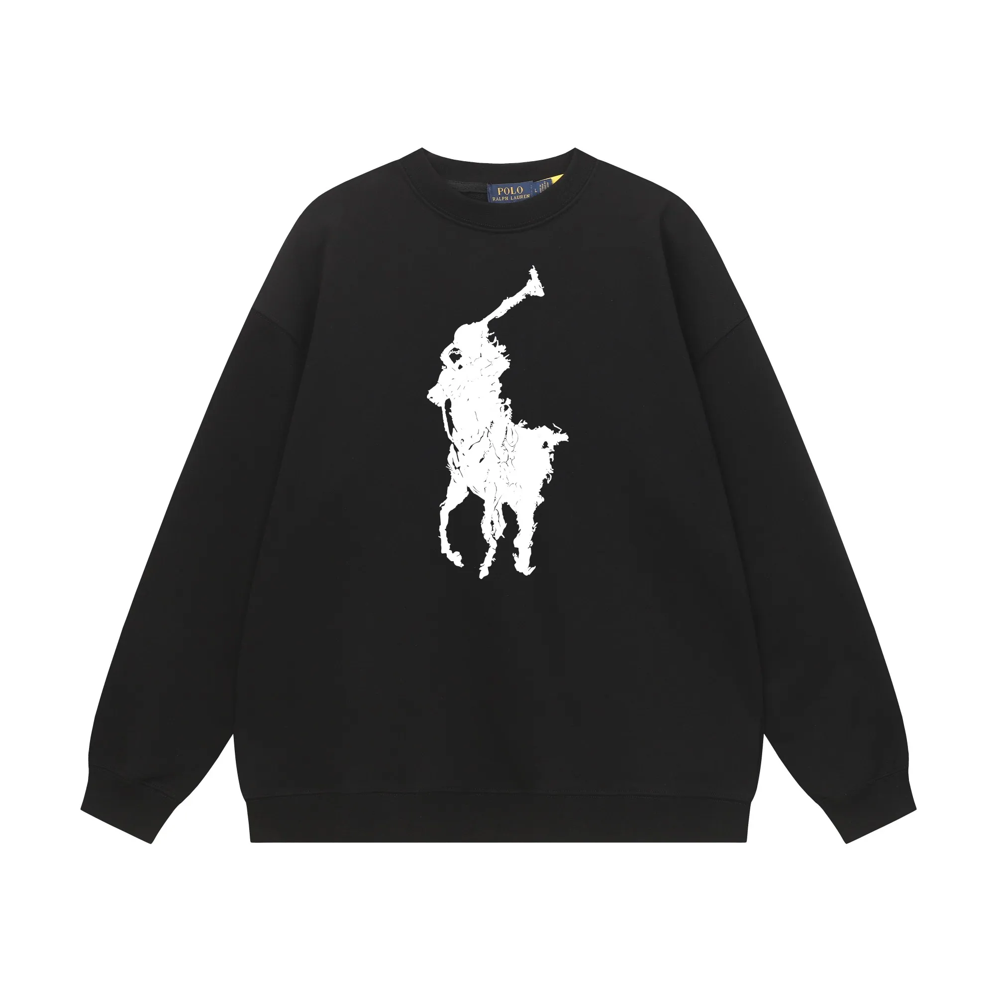 P200 Long-term stock] RalphLauren/Ralph Lauren 2025 autumn and winter new bear letter print 420g heavy large terry sweatshirt Ralph Lauren's age-reducing item, the coat fabric is made of 85% cotton ➕15% polyester, which not only retains the softness, comfort and breathability of cotton, but also adds the wear resistance and wrinkle resistance of polyester fiber, making the clothes more durable and easy to care for. Even in slightly cooler weather, you won't feel stuffy when wearing it. This kind of fabric has a natural crisp feel and is not easy to pill or deform. The bear on the chest is printed with English letters. It is full of color, full of three-dimensionality, and lifelike, adding a bit of liveliness and interest to the whole sweatshirt. There is no pressure to dress, regardless of age or gender. Complete accessories! Color: black, white, navy blue, light floral gray Size: M-L-XL-XXL